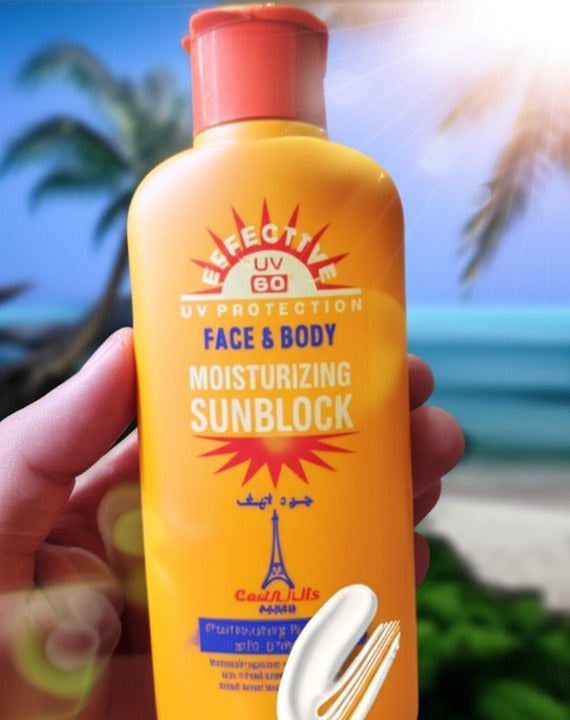 Good Life Paris Spf 60 Face & Body Moisturizing Sunblock With Vitamin E – Uv Protection Cream For Brighter, Softer, And Glowing Skin – Daily Use 200ml | Sunblock