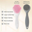 1 Pcs Silicone Face Scrubber Exfoliating Brush, Manual Handheld Massager , Facial Cleansing And Blackhead Scrubber, Soft Bristles For Face Skincare ( Random Color )