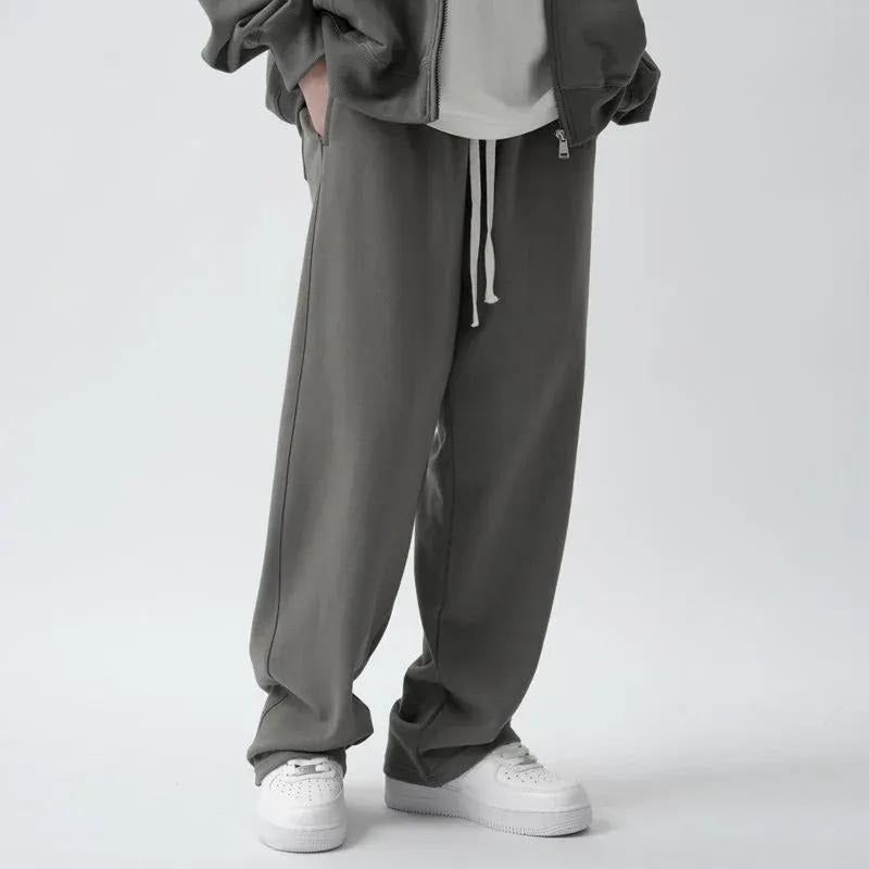 Stylish Men's Oversized Charcoal Trouser