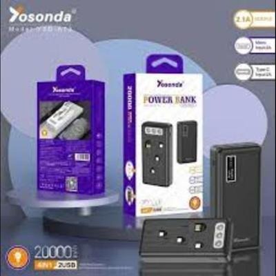 Compact Power Bank - 20000mAh Fast Charging with 2 USB-C and 1 USB-A Ports