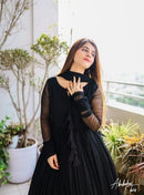 3 Pcs Women's Stitched Chiffon Embroidered Maxi Suit