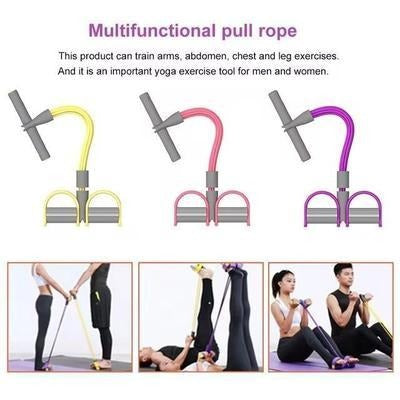 Portable Fitness Resistance Pull Rope – Full Body Workout & Slimming Tool
