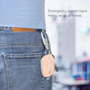 Telescopic Retractable USB Charging Cable Keychain Power Bank