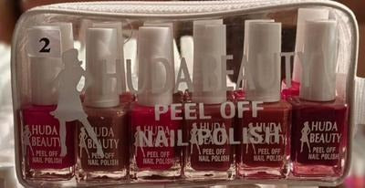 Quick-Drying Peel Off Nail Polish - 6 Pcs with Chip-Resistant & Smooth Finish