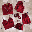Silk Lace Camisole Set - Lightweight & Comfortable - 1 Pcs in Maroon