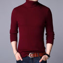 1 Pc Men's Ribbed Plain Highneck