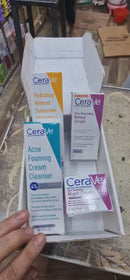 Complete Skin Care Kit – Night Cream, Retinol Serum, Acne Foaming Cleanser & Hydrating Mineral Sunscreen