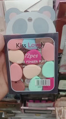 12pcs Mini Finger Powder Puff Set Air Cushion Sponge Concealer Foundation Makeup